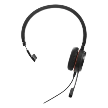 Jabra Evolve 30 Mono con conexión USB / 3.5mm, micrófono con cancelación de ruido y controlador en el cable con botones e indicadores LED (5393-829-309)