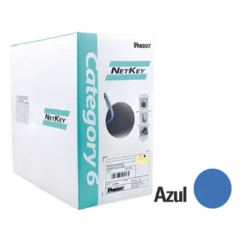 Bobina UTP Cat 6 / 305 m (1000 ft) / 24 AWG / PVC CM / 4 Pares / 250 MHz / PoE