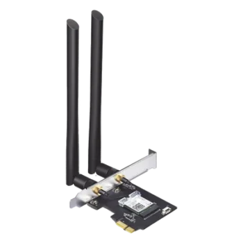 Adaptador PCIe inalámbrico doble banda AC 1200 Mbps / Antena de alta ganancia / Tecnología MU-MUMO 2X2 / Soporte de perfil bajo y Altura completa / Bluetooth 4.2