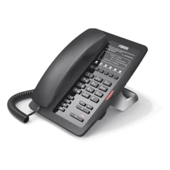 Teléfono IP para Hotelería / 6 Teclas Programables Hotline / PoE 802.3af / 2 Puertos Ethernet 10/100 Mbps / VxWorks / Sin Pantalla
