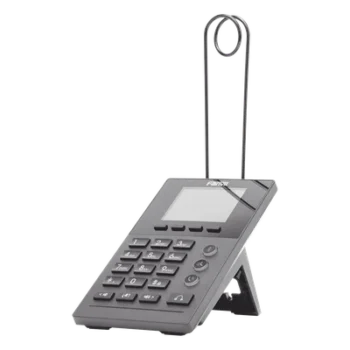Teléfono IP para Call Center para 2 lineas SIP con soporte para diadema, pantalla LCD de 2.8 pulgadas a color, PoE