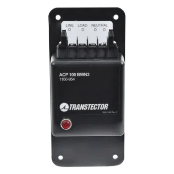 Protector Monofasico de 120VAC 15A Con Tecnología Diodo de Silicio Y Fusible Interno