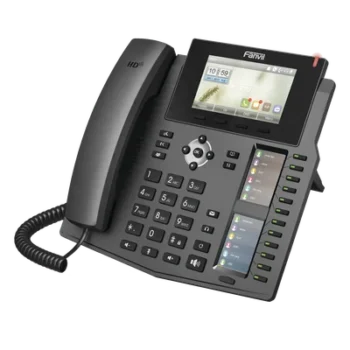 Teléfono IP empresarial para 20 líneas SIP, Voz HD, 3 Pantallas LCD a Color, 12 teclas BLF, PoE