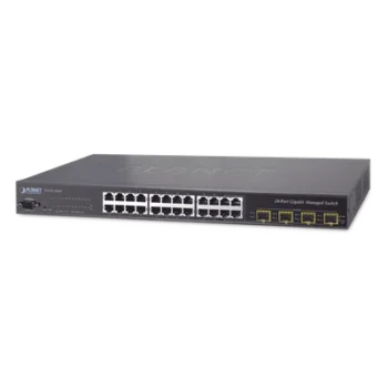 Switch Administrable L2+ de 24 puertos 10/100/1000T con 4 puertos combo TP/SFP Gigabit