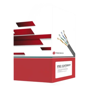 Bobina de Cable UTP Cat5e / 4 Pares / 305 m (1000 pies) / 24 AWG / 100% Cobre / LDPE Anti-UV / Exterior