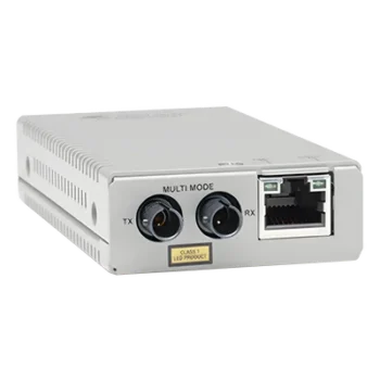 Convertidor de medios fast ethernet a fibra óptica, conector ST, multimodo (MMF), distancia hasta 2 km