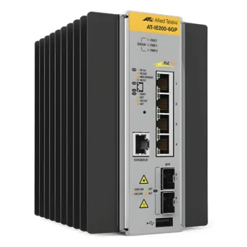 Switch Industrial Administrable Capa 2 de 4 Puertos 10/100/1000 Mbps + 2 Puertos SFP, 120 W