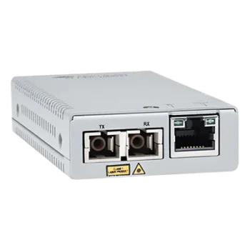 Convertidor de medios Gigabit Ethernet a fibra óptica, conector SC, multimodo (MMF), distancia de 220 hasta 500 m