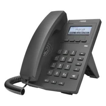 Teléfono IP empresarial para 2 lineas SIP con pantalla LCD 128 x 48 Px y conferencia de 3 vías
