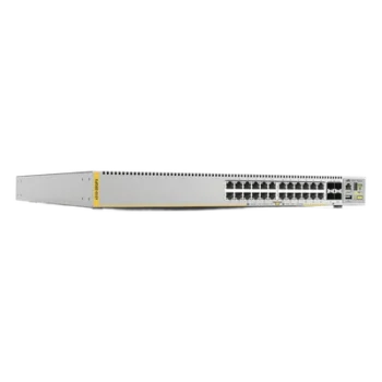 Switch PoE+ Stackeable Capa 3, 24 puertos 10/100/1000 Mbps + 4 puertos SFP+ 10 G, 370 W, fuente redundante