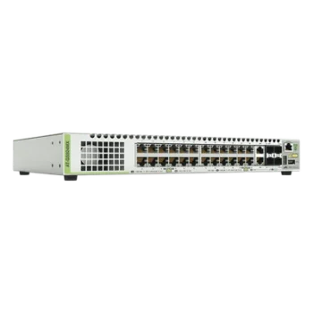 Switch Stackeable Capa 3, 24 puertos 10/100/1000 Mbps + 2 puertos SFP Combo + 2 puertos SFP+ 10 G Stacking