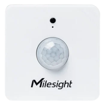Sensor de Ocupación LoRaWAN / Detección PIR y Luz / 120° x 100° / Alcance 8 m (26.2 ft) / 1-60000 Lux / Alcance RF 15 km (9.3 mi)