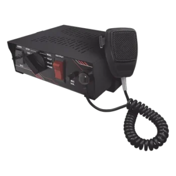 Sirena Vehicular / 100 W / Multivoltaje 12~24 VCD / 6 Tonos Clásicos / Micrófono Integrado / Certificación SAE J1849