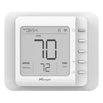 Termostato LoRaWAN / 4 Etapas Calefacción + 2 Refrigeración / Control HVAC Inalámbrico / Automatización de Edificios