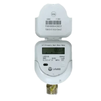 Medidor Ultrasónico de Agua LoRaWAN / 1/2 Pulgada / Bidireccional Nivel 2 / IP68 / Válvula Integrada / LCD 9 Dígitos / Batería 6+1 Años