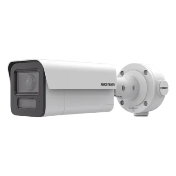 Cámara Bala IP / 4 Megapixel / Lente 4 mm / IR EXIR 80 m (262.5 ft) / Analíticos IA 80 m (262.5 ft) / Audio Bidireccional / IP67 / IK10 / WDR 120 dB