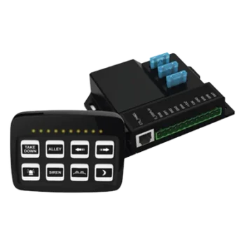 Controlador de Interruptores / 8 Canales / 3x10A y 5x0.2A / Táctil Retroiluminado / 10~24 VCD / RJ45 4 m (13.1 ft)
