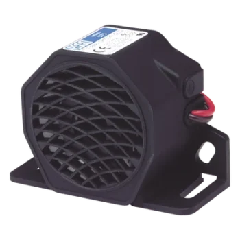 Alarma de Reversa Vehicular / 107 dBA / 12-24 VDC / Sensor de Ruido Ambiental / Nylon Reforzado con Fibra de Vidrio / -40 °F a 185 °F (-40 °C a 85 °C)