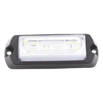 Luz de Advertencia LED / 8 LED Ultra Brillantes / 23 Patrones de Destello / 10-30 VDC / 1A Máx. / Wig Wag / Montaje Permanente