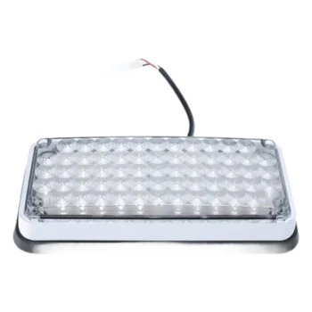 Luz de Advertencia LED / 7x3" / Bicolor Rojo/Claro / 66 LEDs / 12 VCC / 10 Patrones de Destello / Montaje Permanente