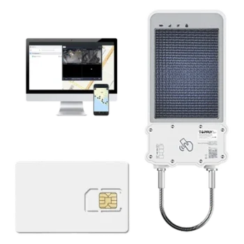 Kit Cerradura Inteligente GPS Solar / LTE Cat-M1 / RFID BLE OTA / IP67 / Batería 14400mAh / Autonomía 365 días / Panel Solar Integrado