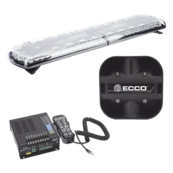 Kit de Sirena Vehicular / Barra de Luces 48 in (121.9 cm) / 130 LED / Dual Color / 100 W / 48 Patrones / SAE J1849