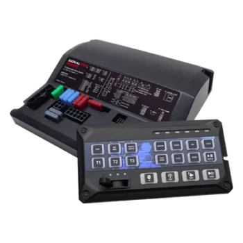 Sirena Vehicular / 200W / Amplificador Clase D / 19 Botones / 12 Salidas de Relé / USB Tipo C / Programable