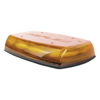 Mini Barra de Luces LED / 18 LEDs Ámbar / 18 Patrones de Destello / IP65 / 12-24 VCC / 35 W / -30°C a 50°C