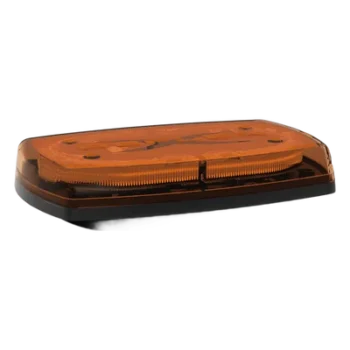 Minibar LED para Techo / 24 LEDs Ámbar / 10" / 360° Visibilidad / 12-24 VDC / Base Magnética / SAE J845 Clase I