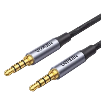 Cable Audio Estéreo / Conector 3.5 mm / TRRS 4 Polos / Doble Blindaje / Nylon Trenzado / 2 m (6.6 ft)