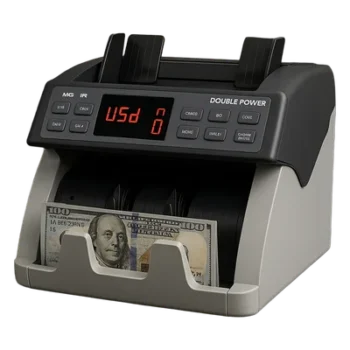 Contador de Billetes / Sensores MG-IR-UV / 1500 notas/min / Tolva 300 notas / Stacker 200 notas / Detección Dobles y Encadenadas / RS-232 USB SD
