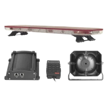 Kit de Señalización de Emergencia / Barra LED 88 Ultra Brillantes / Sirena 100W 7 Tonos / Bocina 100W / Controlador Avanzado / 118 cm (46.5 in) de Longitud