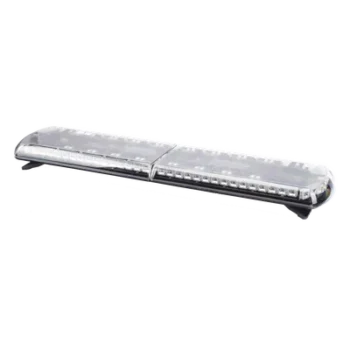 Barra de Luces LED / 130 LEDs / Dual Color Frontal Rojo/Azul/Blanco / Trasero Rojo/Azul/Ámbar / 48" (121.9 cm) / 48 Patrones de Destello / -30 a 50 °C