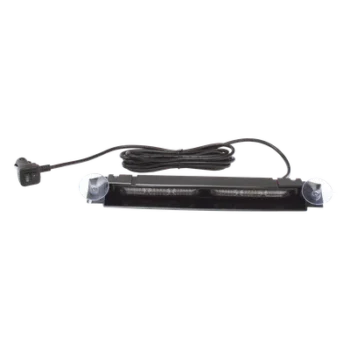 Luz de Visera LED / Dual Color Ámbar/Blanco / 67 Patrones de Destello / 12-24 Vcc / Perfil 1.3 pulgadas / Certificación SAE Clase I