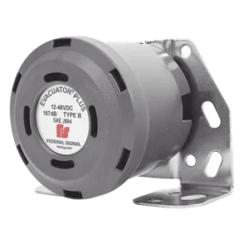 Alarma de Reversa Vehicular / 107 dB(A) / 12-48 Vcc / SAE J994 Type B / IP para Exteriores
