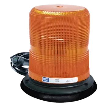 Baliza LED de Advertencia / 7 Pulgadas / Ámbar / SAE Clase I / 11 Patrones de Destello / 12-24 VDC / Montaje Magnético