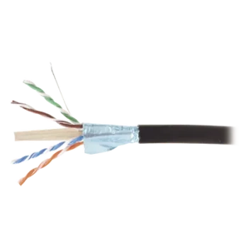 Cable Blindado F/UTP Cat6A / 23 AWG / Gel Bloqueador de Agua / Exterior / Enterrado Directo / 305 m (1000 pies)