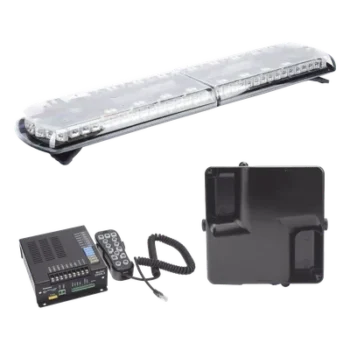 Torreta LED Vehicular / 48 pulgadas / 130 LED / Dual Color / 48 Patrones de Destello / Aluminio y Policarbonato