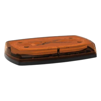 Minibar LED para Techo / 24 LEDs Ámbar / 10 Pulgadas / 35 Patrones de Destello / 360° Visibilidad / 12-24 VDC