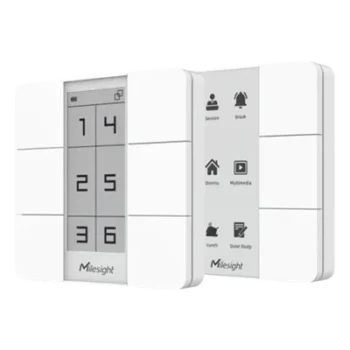 Panel de Escenas LoRaWAN / 6 Botones Programables / Display Digital / Alcance 15 km (9.3 mi) / Batería 3 Años