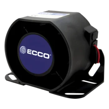 Alarma de Reversa Vehicular / 112 dB(A) / 12-36 VDC / Carcasa de Acero / Sellado Epoxi / 5.7" de Ancho