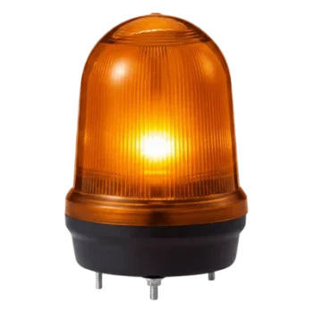 Baliza LED Industrial / 4 Modos de Iluminación / Color Ámbar / 12-24 VCD / IP65 / Frecuencia Ajustable 60-140 FPM