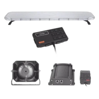 Kit de Equipamiento para Unidades de Seguridad Pública / Barra LED 132 LEDs Hyperlux G3 / 22 Módulos Control Tráfico Rojo/Azul / Sirena 100 W / IP65 / SAE J1345