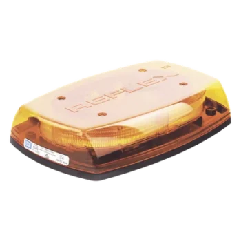 Mini Barra de Luces LED / Ámbar / 4 Módulos 6 LED / 35 Patrones / IP65 / 12-24 VCC / Montaje Permanente