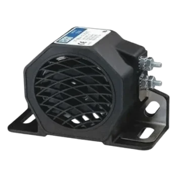 Alarma de Reversa Vehicular / 87 dBA / 12-80 VDC / Ajuste Automático de Sonido / Rango de Temperatura -40°F a +185°F (-40°C a +85°C)