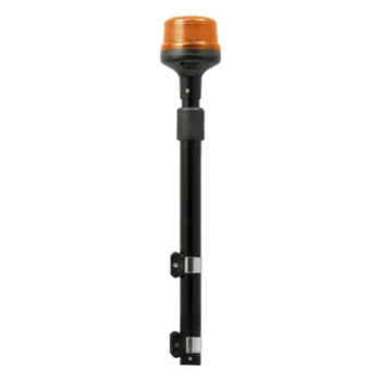 Luz Telescópica para Motocicletas / 8 LED / Ámbar / 12~24 VCD / 11 Patrones de Destello / IP6K6 / Perfil Bajo 88 mm