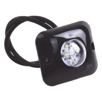 Kit de Luces LED Ocultas / 2 Lámparas 12 LED / Rojo-Claro / 10-24 VCC / 12 Patrones / 3.2 x 1.8 cm