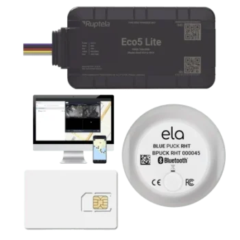 Rastreador Vehicular y Monitoreo de Flota / BLE 5.0 y GNSS / LTE CAT1 y LTE-M con Respaldo 2G / GNSS U-blox / IP54 e IP68 / -40 °C a +85 °C / Acelerómetro de 3 Ejes / 9-32 V / Batería Interna