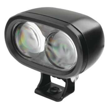 Luz LED de Advertencia Peatonal / Punto Azul Proyectado / 12-80 VCC / IP67 / Aluminio y Policarbonato / 4.7 x 4.1 x 2.6 in