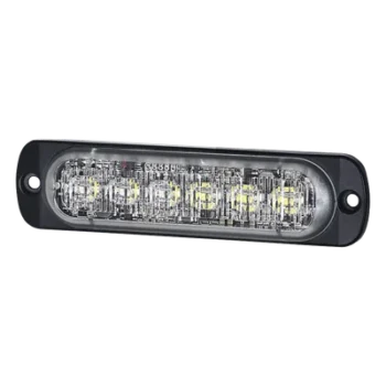 Luz Auxiliar LED / 12 LEDs / Rojo/Claro / SAE Clase 1 / ECE R65 / IPX7 / Perfil 9 mm (0.35')